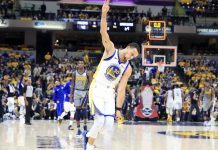De la mano de Curry, los Warriors vencen 132-100 a Pacers warriors