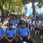 Policía de Chinandega entrega mochilas escolares a hijos de uniformados nicaragua