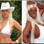 Modelo se pone 20 kilos de senos y pasa de blanca a negra alemania