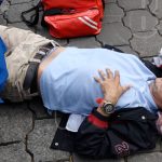 Managua: ciclista provoca que motociclista termine en el pavimento nicaragua