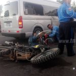 Fuerte colisión en el sector de la Asamblea Nacional deja varios lesionados nicaragua