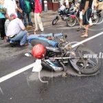 Fuerte choque en Carretera Norte deja dos motociclistas lesionados nicaragua
