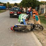 Mujer resulta lesionada al ser impactada por vehículo en Jalapa nicaragua