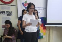 Nicaragua en comité de la Juventud Por la Paz en Nuestra América nicaragua