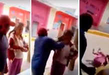 Hombre incita a otro a golpear a una mujer en la vía pública (VIDEO) hombre
