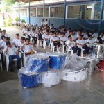 Nuevos instrumentos musicales para honrar a la patria en Ometepe nicaragua