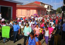 Nandaime: Mujeres participaron en caminata en saludo a su día