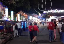 Buena actividad comercial y recreativa en la Avenida de Bolívar nicaragua