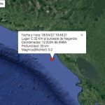 Fuerte sismo sacude el Pacífico de Nicaragua sismo