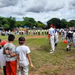 Alcaldía inaugura academia de béisbol infantil en Nejapa nicaragua