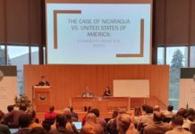 Exponen caso Nicaragua vs. Estados Unidos en conferencia internacional nicaragua
