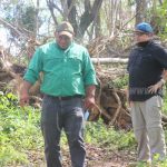 Viceministro del MARENA recorre zonas afectadas por los huracanes en Siuna nicaragua