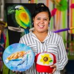 Color y amor a la naturaleza dan vida a las creaciones de Karen Art nicaragua