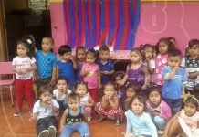 Mañana recreativa en CDI Sonrisa Infantil de San Juan de Río Coco nicaragua