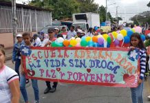 Caminata en Managua por campaña contra las drogas y adicciones nicaragua