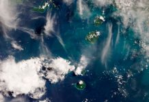 Satélite de la NASA capta una imagen del Krakatoa en erupción