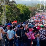 Multitudinaria caminata en Nicaragua resalta el valor de la vida y el respeto participantes