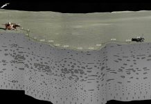 Primera imagen del subsuelo de la cara oculta de la Luna galaxia turbulenta