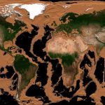 Así quedaría la Tierra si se drenaran todos los océanos nasa