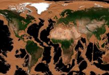 Así quedaría la Tierra si se drenaran todos los océanos nasa