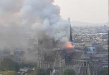 Se desata fuerte incendio en catedral de Notre Dame de París (VIDEO) francia