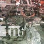 Conato de incendio en taller de motocicletas deja pérdidas materiales en Ocotal nicaragua