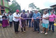 Inauguración de calles adoquinadas en Nueva Guinea nicaragua