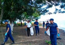 Ometepe: Fuerza Naval participa en importante Jornada de Limpieza nicaragua