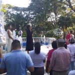 ALMA lleva ofrenda floral al monumento de Rubén Darío nicaragua