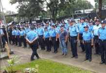 Policía Nacional celebra su 39 aniversario en Nueva Guinea y El Rama nicaragua