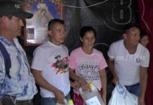 Gobierno envía paquetes alimenticios a familias de Terrabona y San Dionisio paquetes