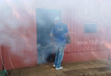 Fumigación en barrio El Recreo para evitar enfermedades nicaragua