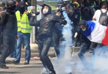Choques en París previo al desfile del Día Internacional del Trabajo francia