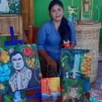 El talento nato de joven artista reluce en Parque Nacional de Ferias nicaragua