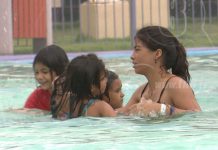 Familias de Managua se dan chapuzón en el Parque Acuático nicaragua