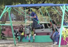 Niñez de Batahola Norte muy alegre por mejoras en el parque nicaragua