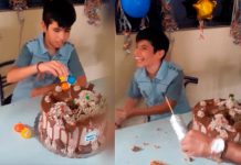 Niño corta su torta de cumpleaños y descubre increíble sorpresa en su interior