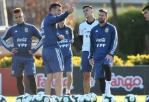 Argentina entrena con plantel completo previo al juego con Nicaragua nicaragua