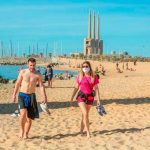 Abren nuevamente las playas de Barcelona pandemia