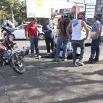 Invasión de carril provoca accidente de tránsito en Plaza España nicaragua
