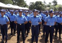 708 oficiales de policía se gradúan de primer curso básico en Managua nicaragua