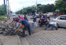 Pobladores de Managua están cansados de los tranques nicaragua