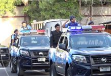 Policía desplegada para prevenir actos delictivos en Managua nicaragua