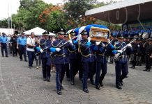 Homenaje póstumo a policía asesinado por delincuentes en Masaya nicaragua