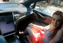 Graban primera película porno en un auto con el piloto automático estados unidos