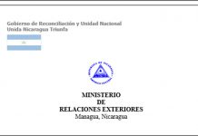 Comunicado Conjunto Gobierno de Nicaragua / Secretaría General de la OEA ministerio de relaciones exteriores