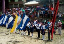 Estudiantes de San Juan Del Río Coco celebran la Independencia de Centroamérica madriz