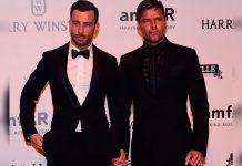 Se filtra foto del esposo de Ricky Martin vestido de mujer