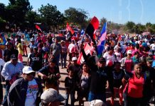 Caminata en Tipitapa por la paz y el progreso de Nicaragua caminata por la paz