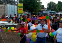 Ciudadanos respaldan trabajo realizado por el Gobierno durante Incendio en Indio Maíz caminata celebracion del trabajo realizado